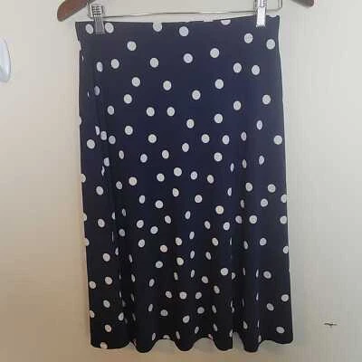 Falda midi Chico's punto arrojado línea A talla 0/pequeña Foto 1 de 4