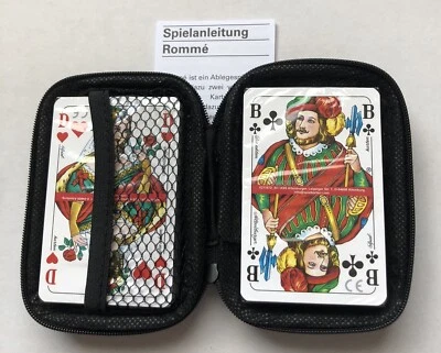 Romme von ASS Altenburger in Etui + Reisverschluss Rommé mit 110 Karten Neu