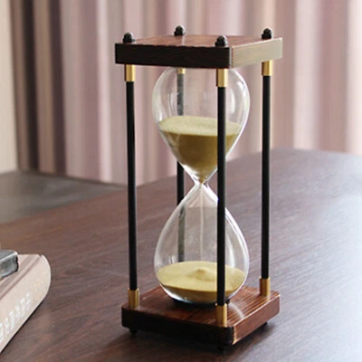 Hourglass Sand Timers 60 Minutes Premium Gold Sand Sandglass Clock Decorative