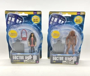 2014 NEW Doctor Who Clara Oswald + Zygon Lot Wave 2 Action Figure 3.75" BBC - Picture 1 of 3