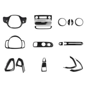 For Mercedes-Benz Smart Fortwo 451 2009-2014 Plastic Carbon Fiber Style Interior - Bild 1 von 47
