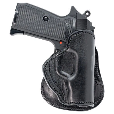 PADDLE HOLSTER FOR RUGER LCP. OWB LEATHER PADDLE WITH ADJUSTABLE CANT. - Image 1 of 4