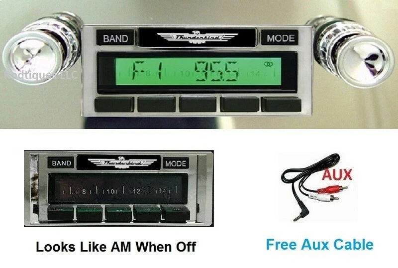 1964-1965 Ford Thunderbird 300 Watt Stereo Radio  Free Aux Cable Included - Image 1 of 3