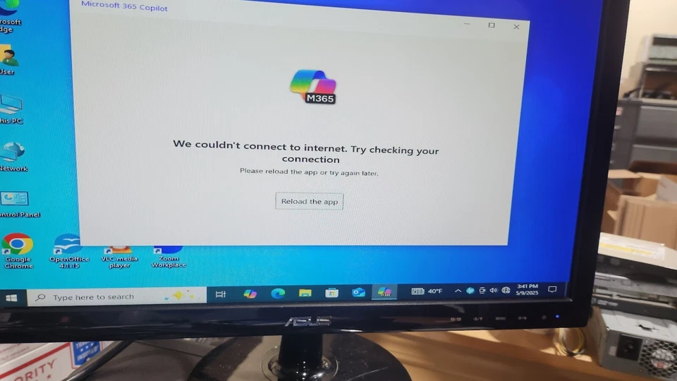 Asus 18.5” LCD VS197 VS197d-p LCD Monitor VGA with cables  * works great" - Image 1 of 3