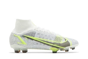 Nike Mercurial Superfly 8 Elite FG 'White Volt' CV0958-107 Shoes - Picture 1 of 8