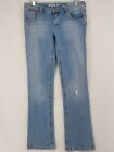 Roxy Womens Jeans Size 11 Blue Malibu Baby Bell Fit Bootcut Low Rise Distressed