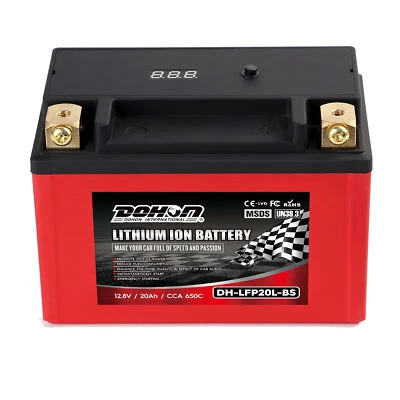 Lithium LiFePO4 20L-BS Battery 650 CCA for 2014 Harley-Davidson Night Train FXST Foto 1 de 4