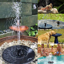 Bird Bath Fountain Solar Powered Water Pump Floating Outdoor Pond Garden Pool Us