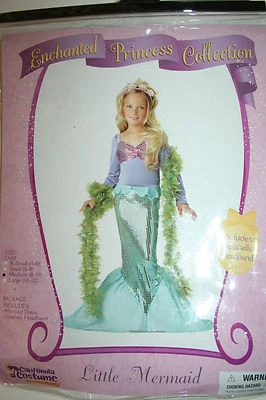 NUEVO DISFRAZ DE SIRENITA COLECCIÓN PRINCESA ENCANTADA MEDIANO 8-10 HALLOWEEN Foto 1 de 4