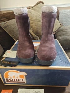 Sorel "Water Fall" Damengröße 10; Winterstiefel; NL1964-238; braunes Wildleder - Bild 1 von 12