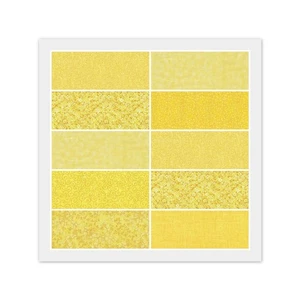 Paquete de dijes - 40) cuadrados de 5" x 5", AMARILLO, 100% tela de algodón, 3 duplicados - Imagen 1 de 8