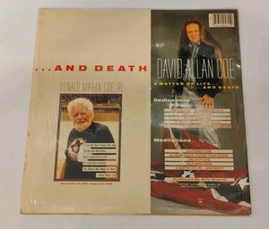 David Allan Coe - A Matter of Life and Death Columbia 1987 Press w/ Inner VG+ - Picture 1 of 2