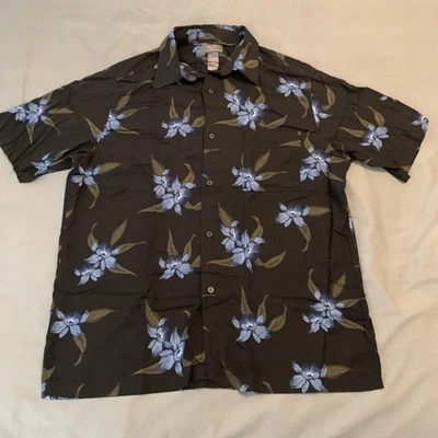 Camisa Crazy Horse Para Hombre Grande Floral Hawaiano Rayón Abotonada Estilo Vintage Años 90 Foto 1 de 4