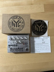 Tech 21 SansAmp Bass Driver DI Limited Edition 1000 Units Rare Preamp Pedal - Picture 1 of 3