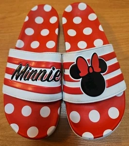 ADIDAS DISNEY MINNIE MOUSE ADILETTE COMFORT SLIDES RED GW1060 WOMENS SIZE 7 - Picture 1 of 9