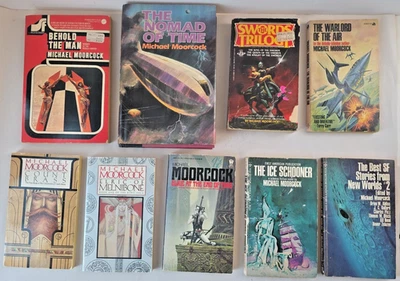 Lot of 9 Vintage Michael Moorcock Paperbacks (1 HC) Some FIRSTS ~ VG Condition - Image 1 of 4