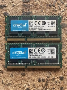 curcial 8GB 2x 4GB RAM Speicher 1333MHz 204Pin PC3 Apple iMac 2011 - Bild 1 von 1
