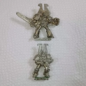 Warhammer 40k OOP Metal Rogue Trader Worldeater Chaos Renegades Space Marines X2 - Picture 1 of 2
