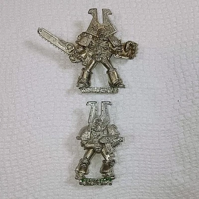 Warhammer 40k OOP Metal Rogue Trader Worldeater Chaos Renegades Space Marines X2 - Image 1 of 2