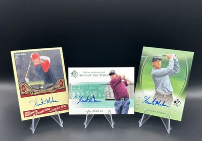 3 x Hunter Mahan Auto RC 2004 2005 2011 Upper Deck SP Authentic Goodwin PGA Lot - Image 1 of 4