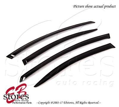 Viseras de ventana JDM de humo oscuro montadas en el exterior para Chrysler Concorde 1998-2004 4 piezas Foto 1 de 3