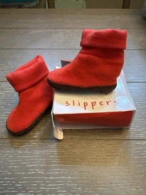 Chinelos de lã vintage Baby Gap Pro tamanho 3 - Imagem 1 de 4