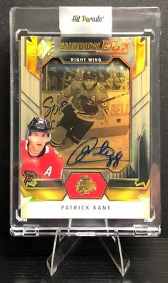 2021-22 Upper Deck SPx Patrick Kane Shadow Box automático/25 Foto 1 de 2