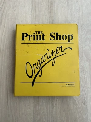 Vintage THE PRINT SHOP Binder Organizer w/ Companion Graphics Library Bundle - Image 1 of 4
