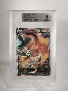 CHARIZARD V SR #103 2022 ESPADA Y ESCUDO ESTRELLA NACIMIENTO TAILANDÉS GRADO 9 BECKETT - Imagen 1 de 6