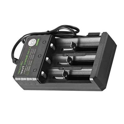 通用 3 插槽 USB 充电器智能锂电池充电集线器底座 — 第 1/4 张图片