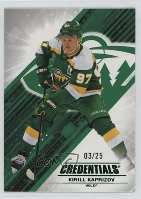 2024-25 Upper Deck Credentials Green /25 Kirill Kaprizov #54 - Image 1 of 3