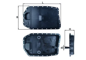 Automatic Gearbox Sump Pan fits BMW Z4 E85, E86, E89 2.0 2.5 3.0 05 to 11 Mahle - Picture 1 of 2