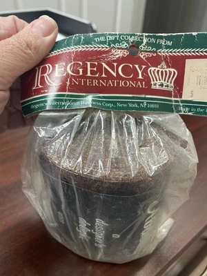 NEW Vintage Regency Intl  Purple And Gold Mesh Thread Ribbon Sealed 5.50 Ship - Image 1 of 3