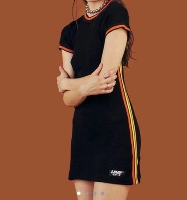 RARO UNIF Vestido Negro Tejido Sonrisa Niña Grande o Para Mujer Pequeño Foto 1 de 4