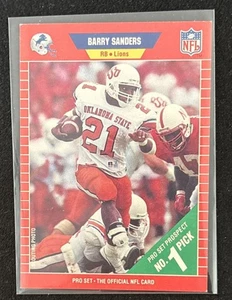 Barry Sanders - 1989 Pro Set #494 (RC) Detroit Lions Oklahoma State HOF H409 - Foto 1 di 2