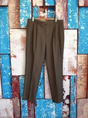 Pantalones para hombre Sturbridge Classics plisados de lana 32" entrepierna TALLA W38 multicolor Foto 1 de 4