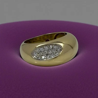Anillo Capri Plus Oro Amarillo 18k Roberto Coin Con Diamantes  Foto 1 de 4