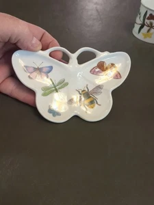  PORTMEIRION Piatto portagioie a forma di farfalla in ceramica a forma di cucchiaio - Foto 1 di 3