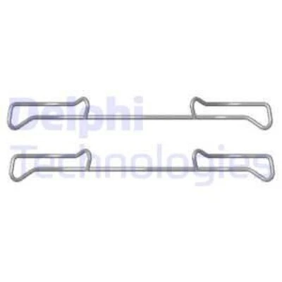 DELPHI Zubehörsatz, Scheibenbremsbelag Hinten Vorne LX0436 - Bild 1 von 2