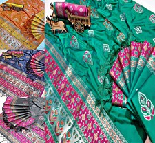 Saree Blouse Bollywood Party Wear Indian Pakistani Ethnic Wedding Designer Sari