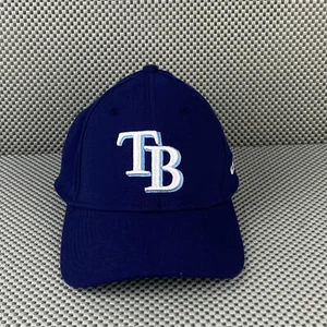 New Era Tampa Bay Rays Hat Mens Small Medium Blue Baseball Cap Logo Embroidered - Picture 1 of 9