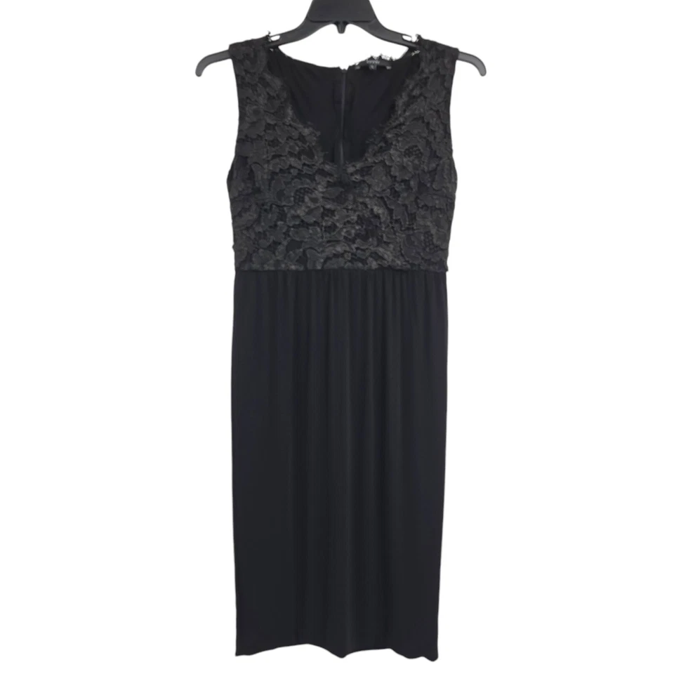 Vestido de cocktail feminino Gucci de renda texturizado preto grande - Imagem 1 de 4