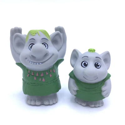 Bonecos de ação Frozen Stone Troll Cake Topper 2" - 2.75" Disney cinza lote de 2 - Imagem 1 de 4