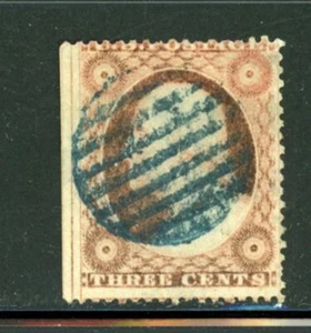 US Scott # 26 - Used - Claret "Blue" Cancellation - CV=$26.25      (57-C223) - Picture 1 of 1