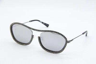 NUEVAS GAFAS DE SOL MOSCHINO MOS 071/S V81T4 NEGRAS PLATEADAS AUTÉNTICAS 54-17 Foto 1 de 3