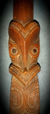 Maorí, Taiaha (siglo XIX). Foto 1 de 4