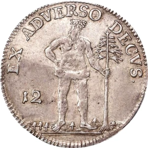 1732 German States Brunswick Wolfenbuttel 12 Mariengroschen PCGS AU 55 1/3 Taler - Picture 1 of 3