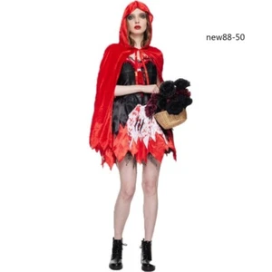 New Classic Halloween Costume Little Red Riding Hood Show Costume Witch Dress - Picture 1 of 7
