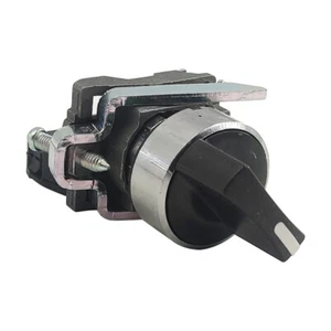 NEW XB4-BD21 Selector switch metal black 22mm 2 positions stay put 1NO XB4BD21 - Picture 1 of 6