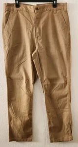 Pantaloni da lavoro marroni marroni da uomo Carhartt taglia 36x32 vestibilità rilassata (2) - Foto 1 di 9